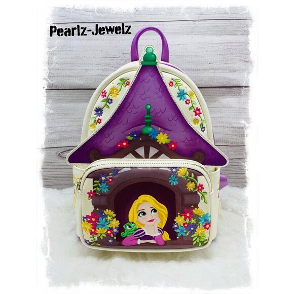 Loungefly Handbags - Loungefly Disney Princess Rapunzel Tangled Tower Scene Mini Backpack NWT